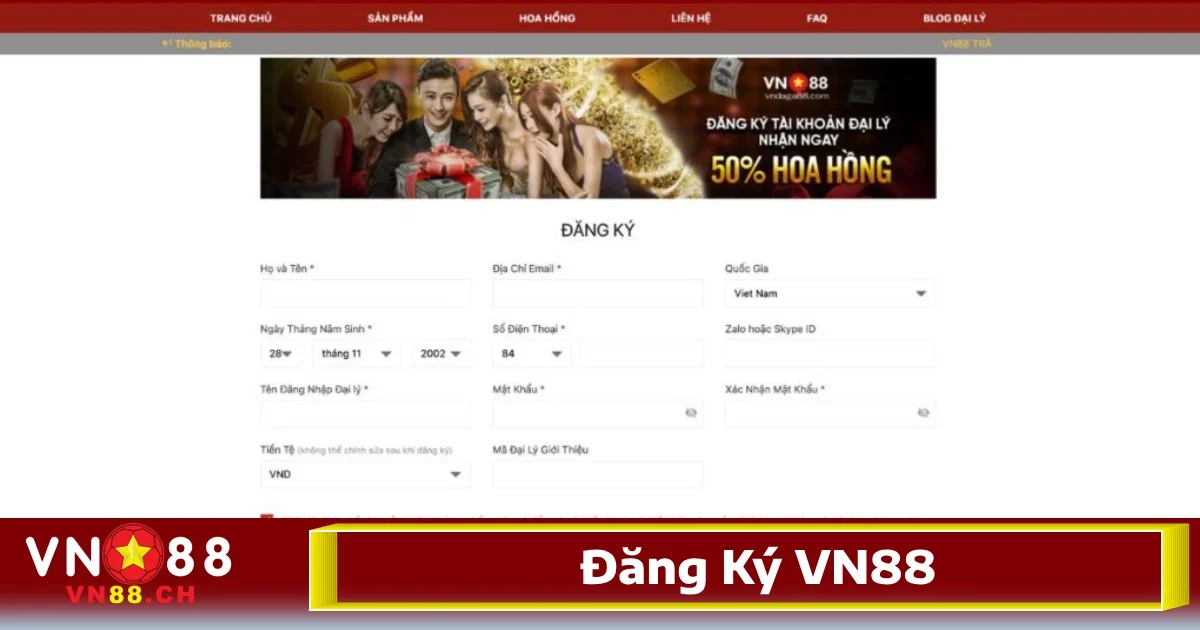 Những lỗi thường gặp khi tạo tài khoản đăng ký VN88