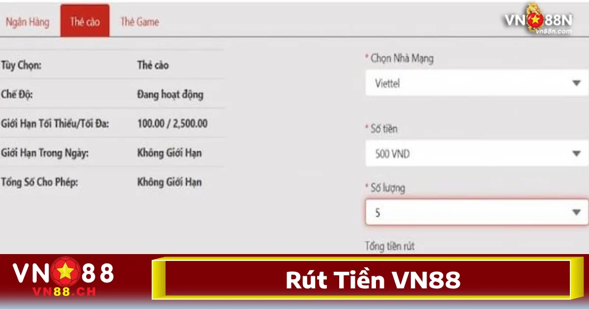 Để có thể thực hiện thành công việc Rút Tiền VN88, người chơi cần đáp ứng các điều kiện nhất định do nhà cái quy định nhằm đảm bảo tính minh bạch và an toàn